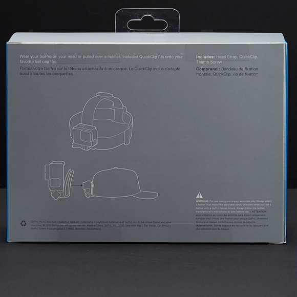 Gopro head strap and quick clip - Picture 2 of 2